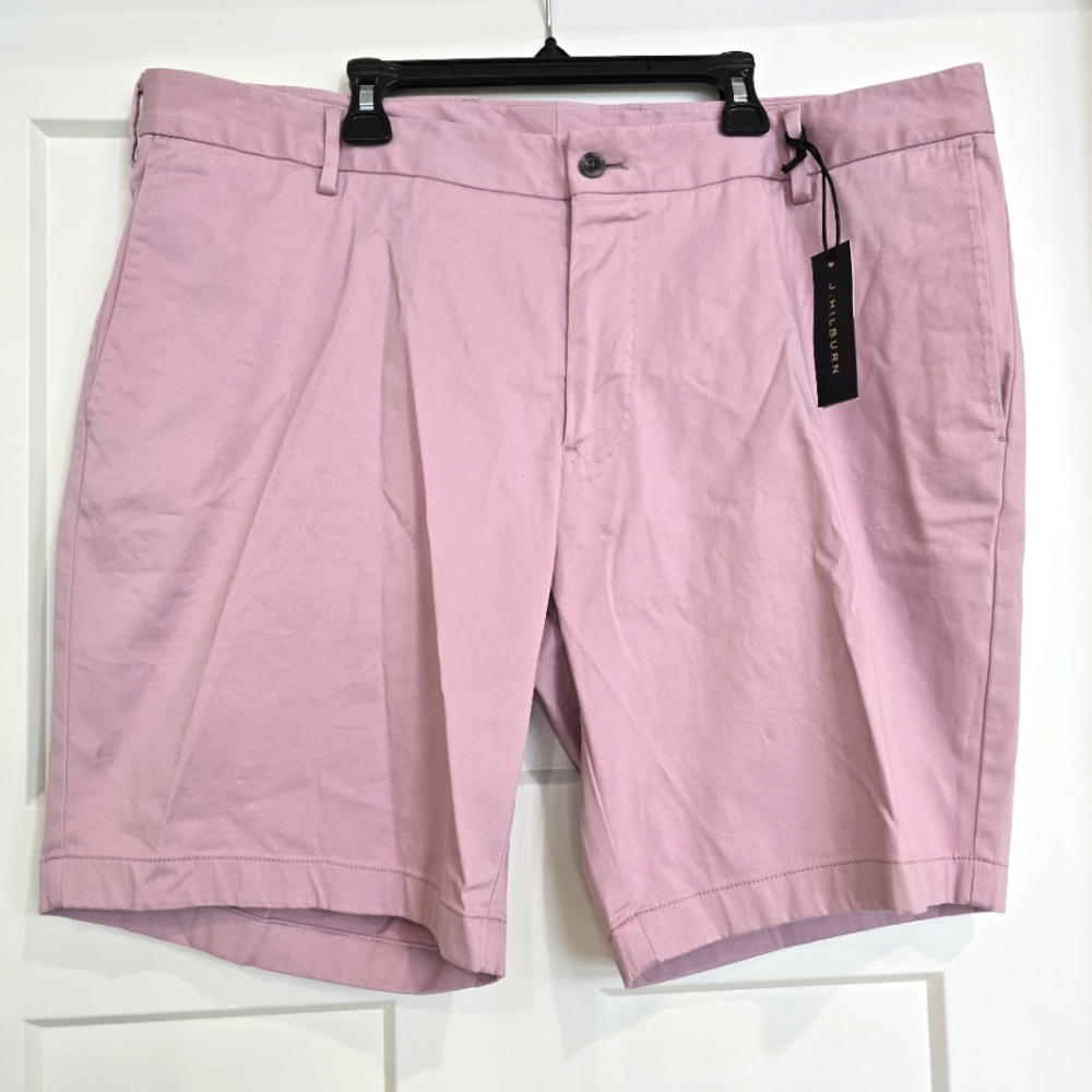 J Hilburn FDK Shorts Men's W39 Chino Pink Golf Preppy Casual New With Tags